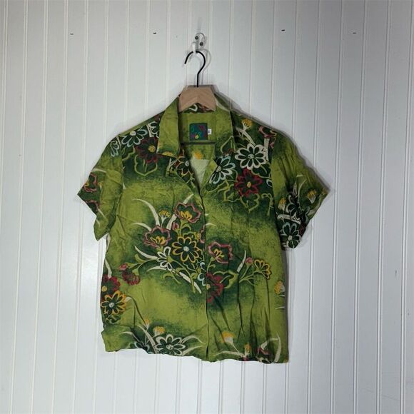 Jams World Vintage Floral Hawaiian Shirt Medium Nohara Print Made in Hawaii - Picture 1 of 8
